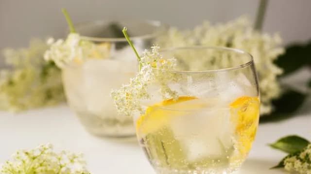 Orzeźwiające drinki z syropem z kwiatu czarnego bzu na lato